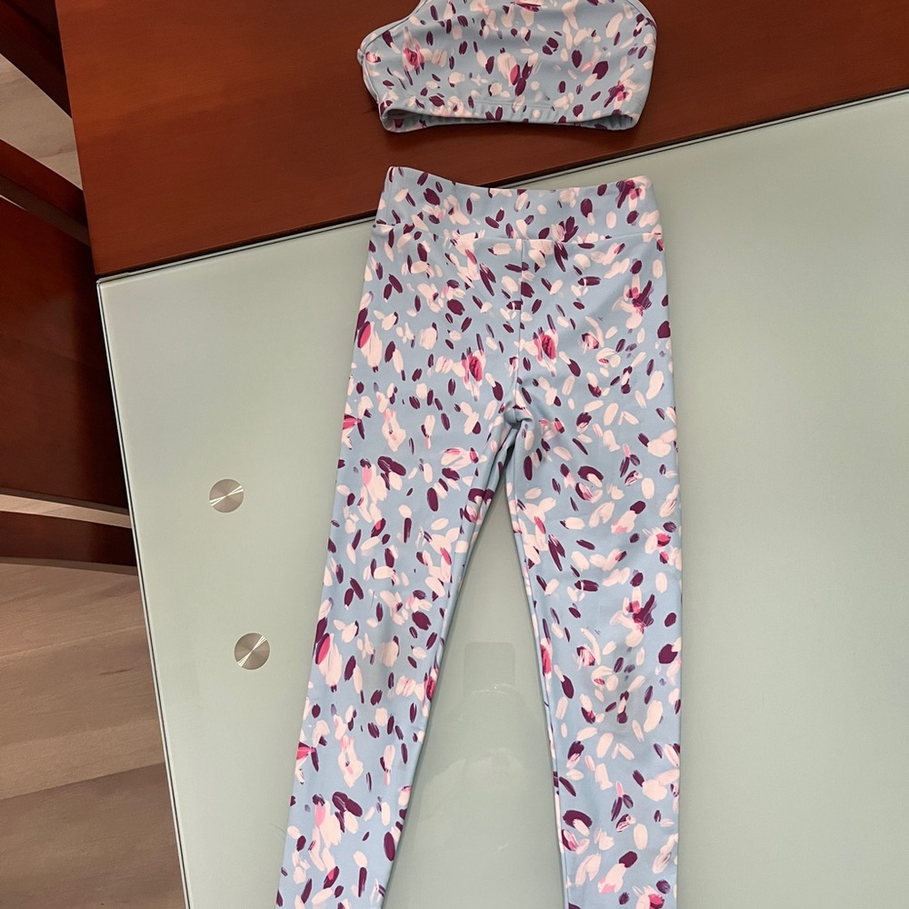 Girls Bloch leggings and top set